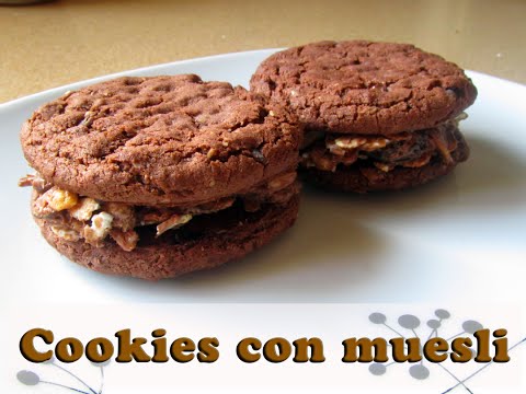 Cookies rellenas con muesli