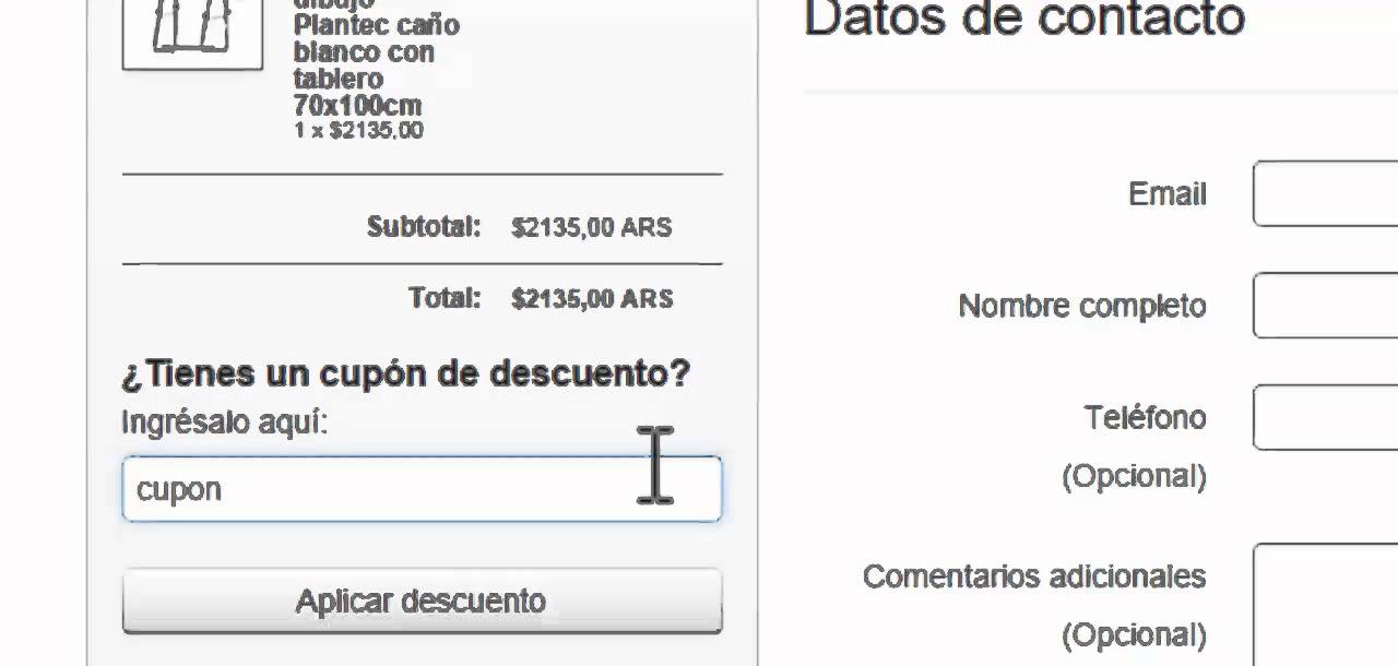 Como aplicar un cupón de descuento en Tienda Mucha - YouTube