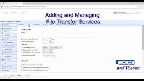 How To Add and Manage File Transfer Services