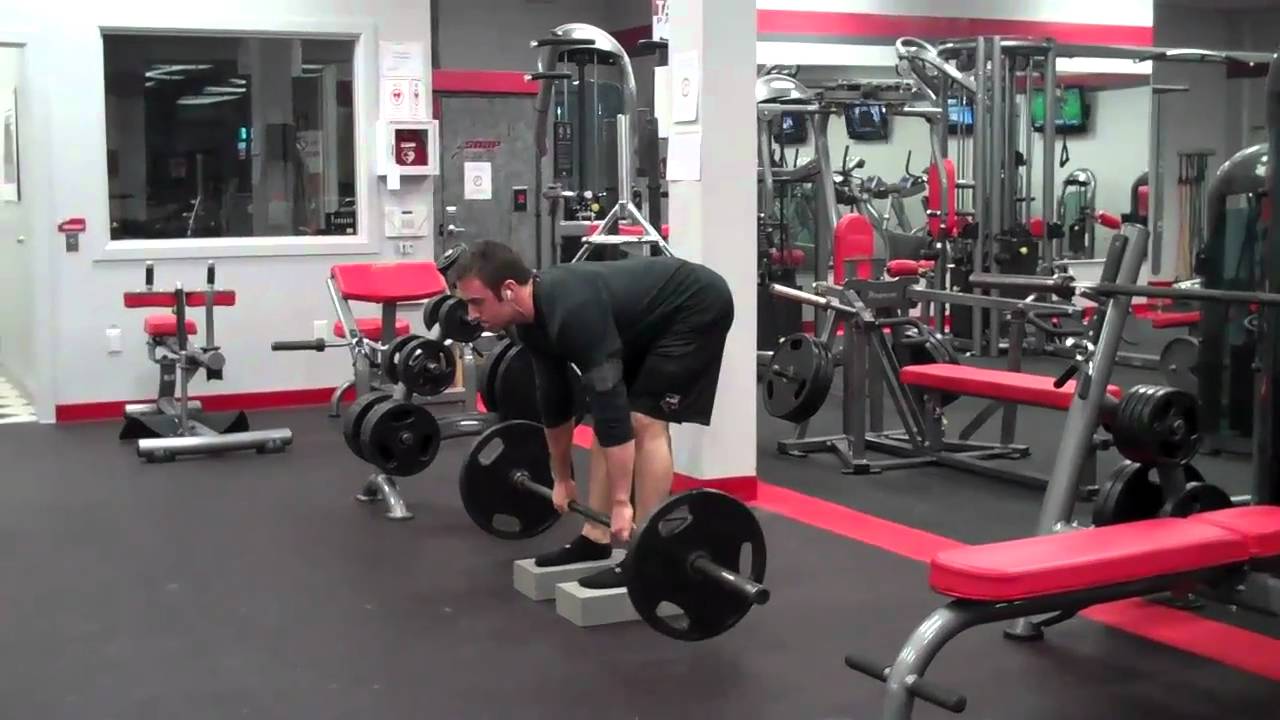StiffLegged Deadlift (4" Elevation, No Touch) YouTube