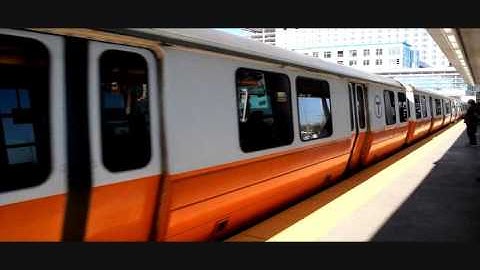 Orange Line Forest Hills Train Arriving at Assembly Station