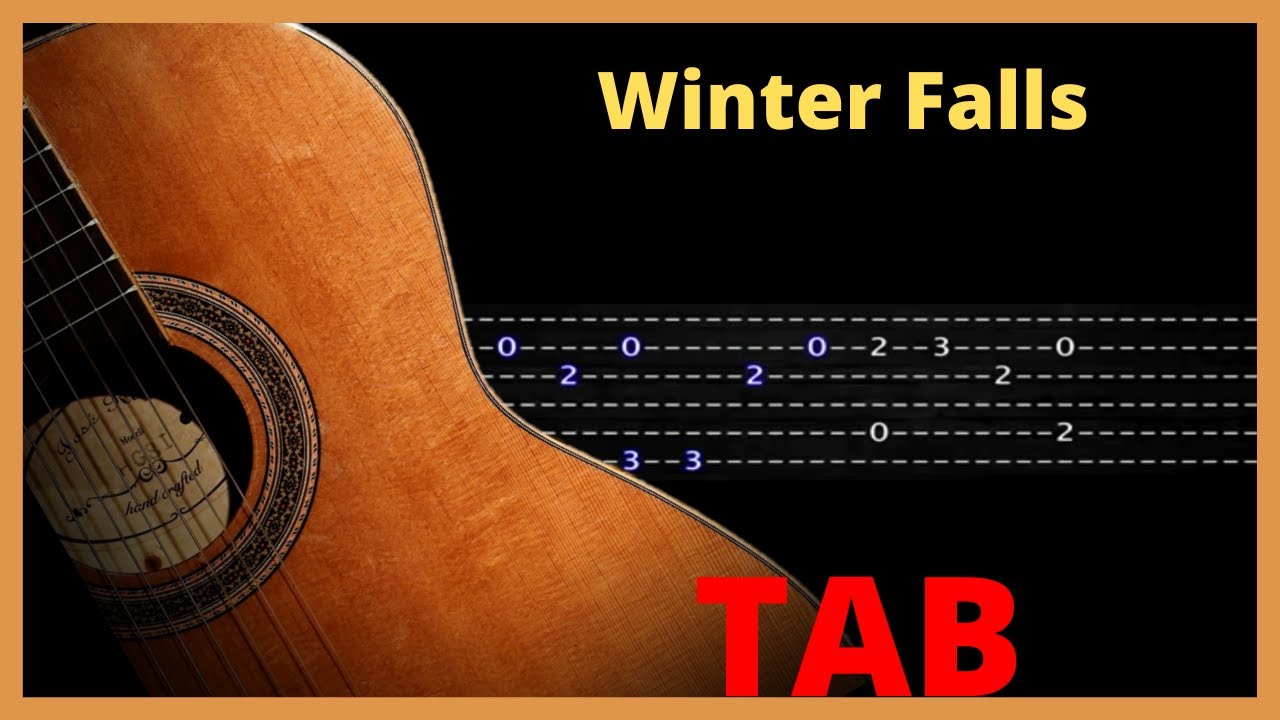Winter Falls, guitar versión