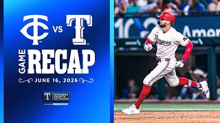 Rangers vs Twins Game Recap 6/16/2026 | Rangers Sports Network