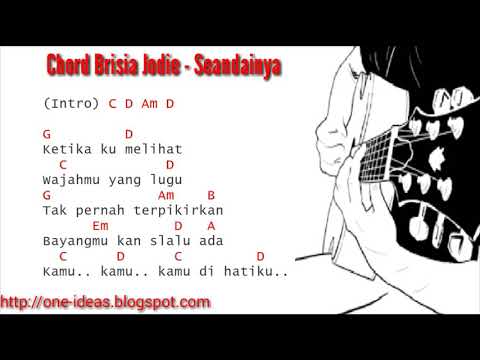kunci Gitar / Chord BRISIA JODIE- SEANDAINYA dan Lirik Lagu
