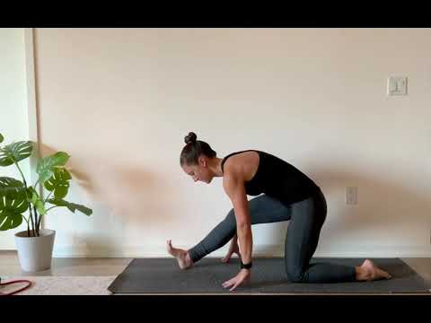 Runner’s Lunge to Half Splits Pose