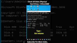 S.M.A.R.T. Status Check with CMD #smart #cmd