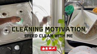 IMMERSIVE SPEED CLEAN WITH ME | SATISFYING HAND DISH WASHING | ASMR SOUNDS | CLEANING MOTIVATION