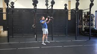Double Kettlebell Hang Snatch