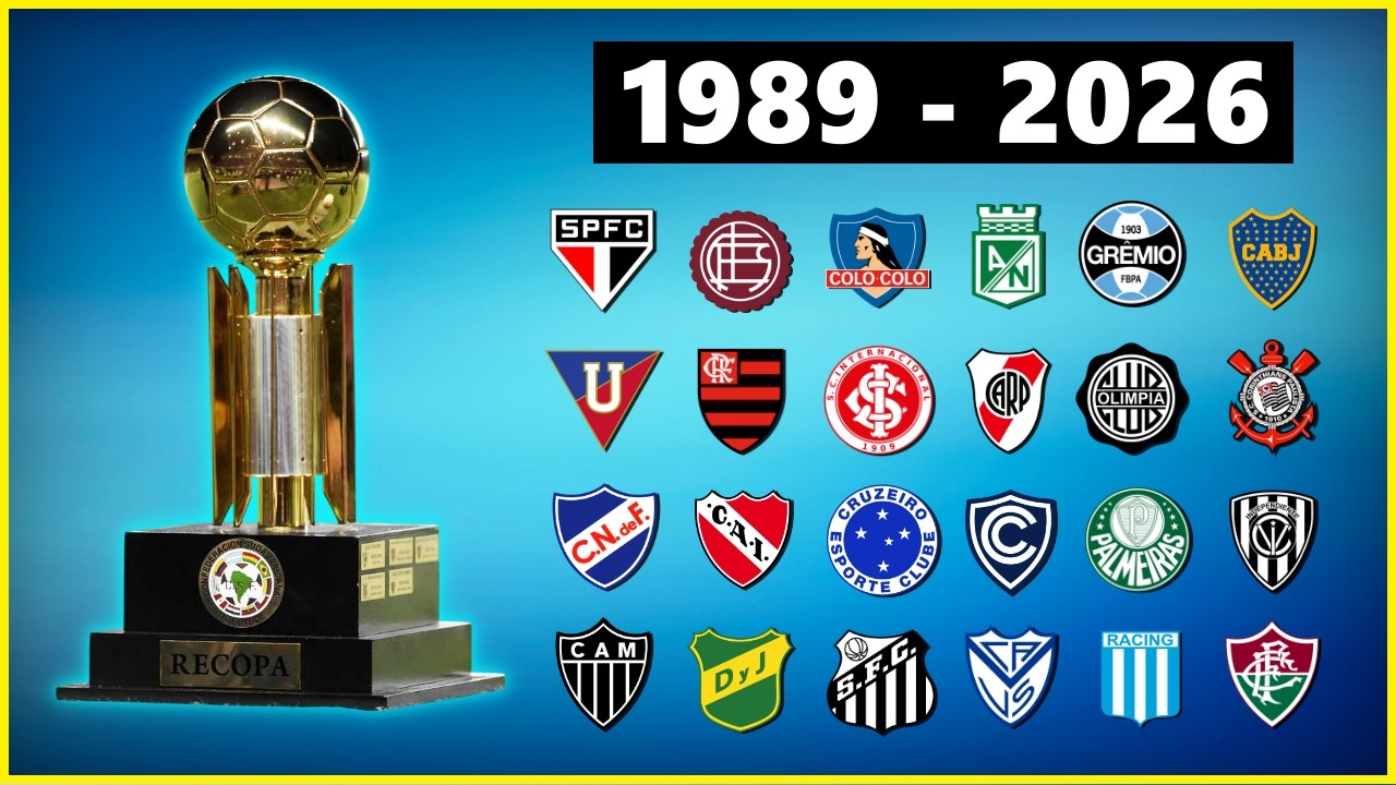 TODOS OS CAMPEÕES DA RECOPA SUL-AMERICANA ● 1989 - 2026