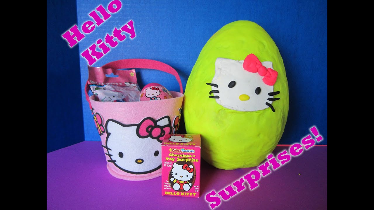 Giant Hello Kitty Surprise Egg - YouTube