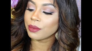 FALL MAKEUP TUTORIAL: SUBTLE EYES DEEP PLUM LIPS
