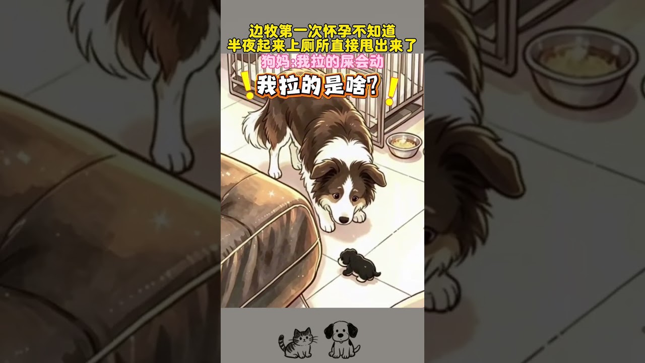 狗狗第一次懷孕沒經驗直接帥了出來#畫畫 #搞笑 #剪映 #狗狗 #搞笑視頻