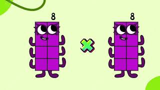 NUMBERBLOCKS MULTIPLICATION OF TWO SAME NUMBER FROM BIGGEST TO SMALLEST NUMBERS | #mathforkids