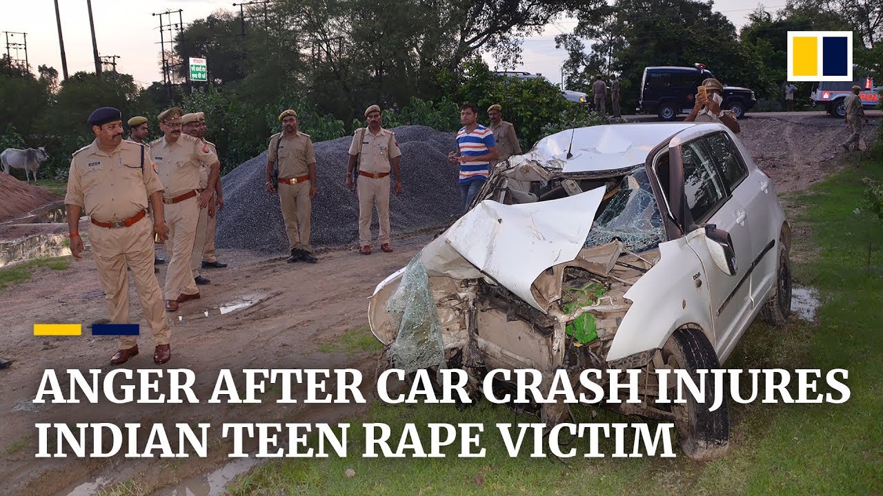 Car crash in India sparks public anger regarding highprofile rape case YouTube