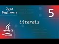 کۆرسی جاڤا بۆ ئاستی سەرەتایی 5 - Literals
