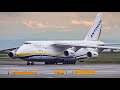 (4K) Ultra Rare | Antonov 124 HEAVY Arrival at Vancouver YVR