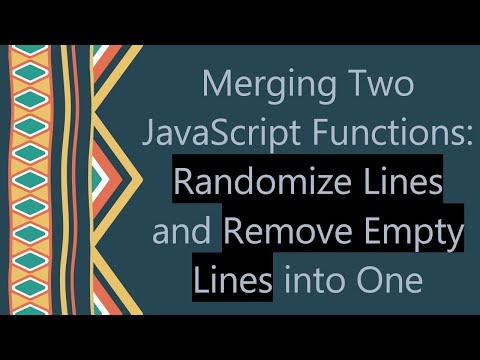 Merging Two JavaScript