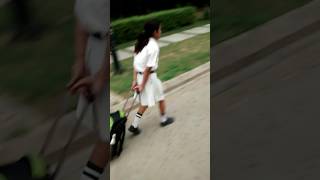 Kids Pulling School Bag(1)