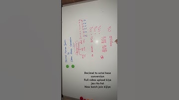 Decimal to octal number conversion || full video  you can check in digital logic design playlist