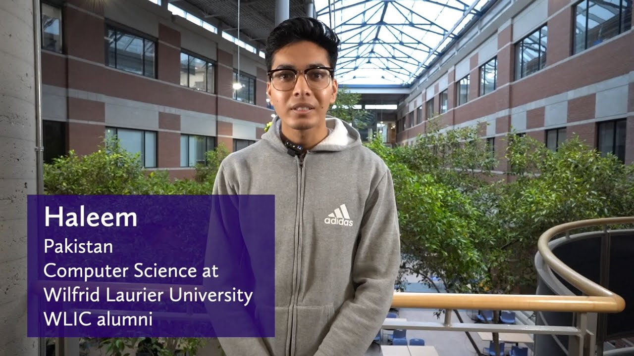 WLIC alumni, Laurier 2nd year student - Haleem (Pakistan)