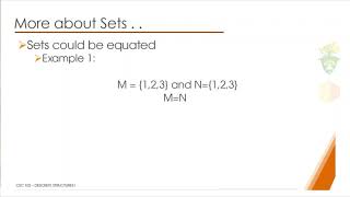 CSC 102 - More on Sets Part 3