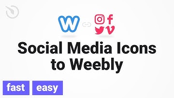 How to add Social Media Icons to a Weebly website