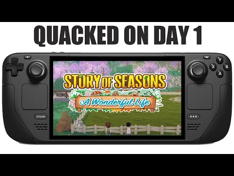 Quacked on Day 1 | STORY OF SEASONS: A Wonderful Life | Steam Deck gameplay