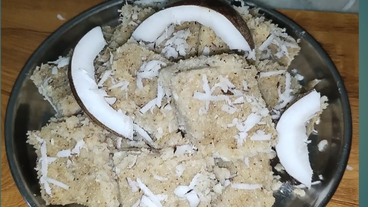 सूजी और नारियल के बहुत ही दानेदार बर्फी रेसिपी 10 मिनट में तैयार