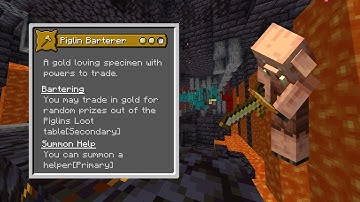 Origins Minecraft Mod Piglin Barterer Showcase [Custom Origin]