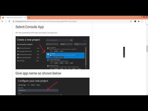 C++ Basics with Visual Studio 2019-Step by Step Guide | Part 1 | Class ...