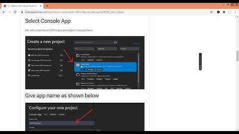 C++ Basics with Visual Studio 2019-Step by Step Guide | Part 1 | Class and Object | Codingrammar