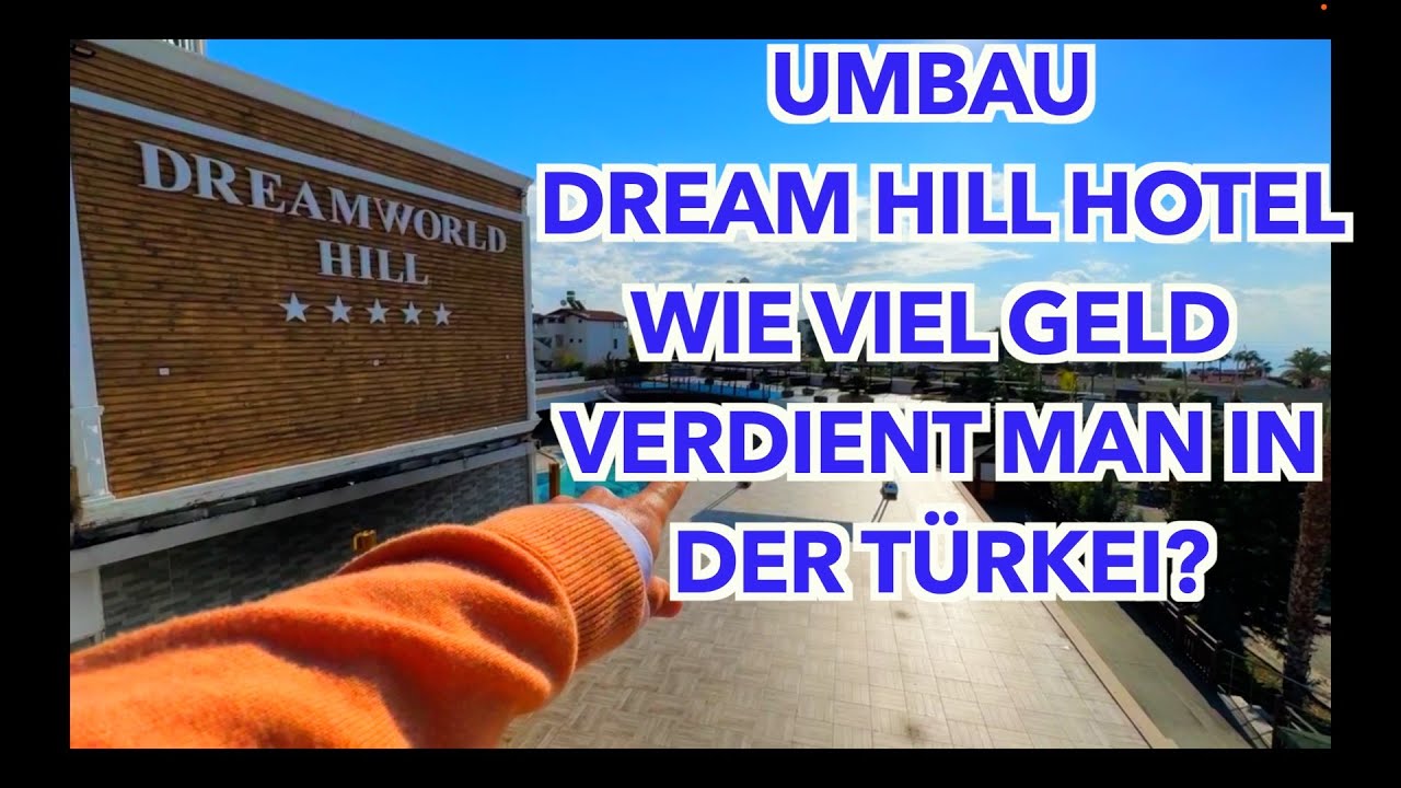 Umbau Dream Hill Hotel . Strandpromenade, Geld verdienen, Türkei.