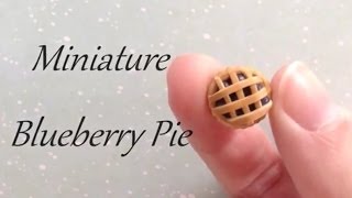 Blueberry Pie Polymer clay tutorial