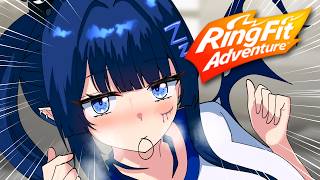 local sad girl tries exercise.