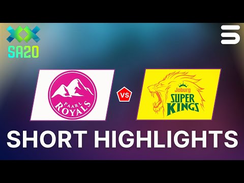 Short Highlights | Paarl Royals Vs Joburg Super Kings | Eliminator | Sa20 | Zk1j