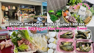 WEEKLY SHOPPING SAVE BUDGET 200,000 |BUY BREAKFAST CONTINUE SIMPLE FOODPREP #dailyvlog #foodprep