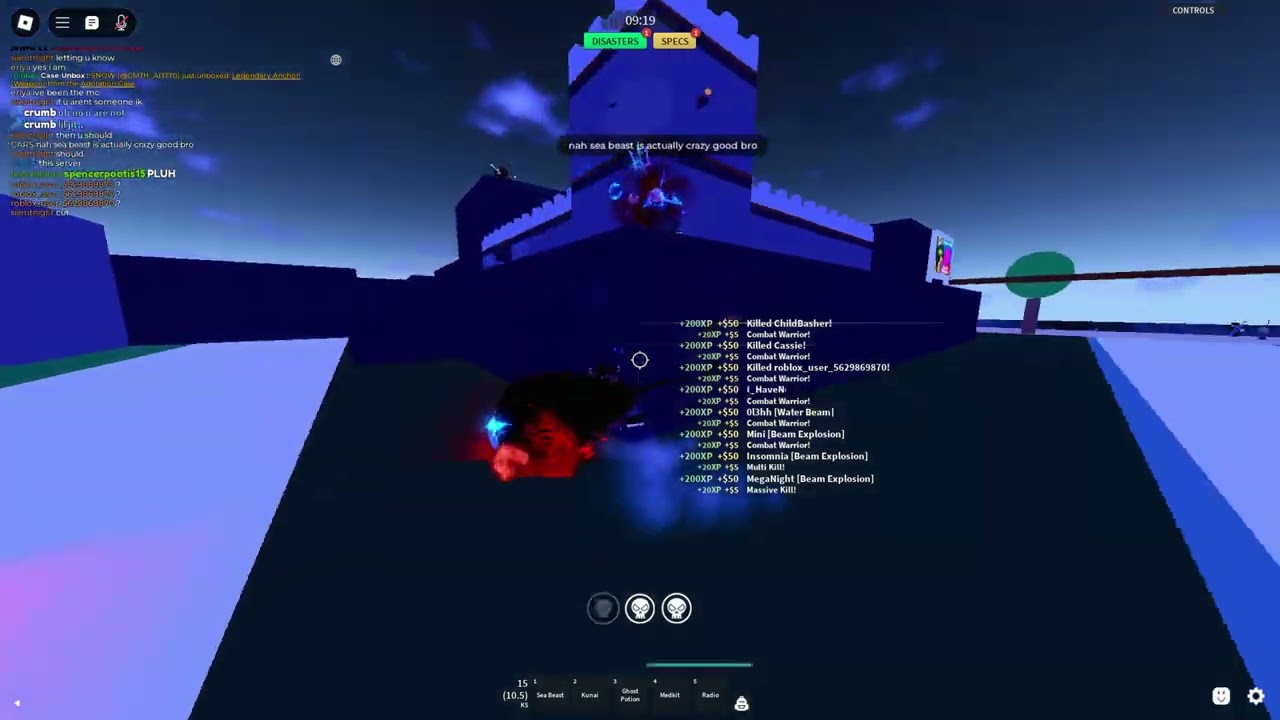 SEA BEAST GAMEPLAY | Combat Warriors