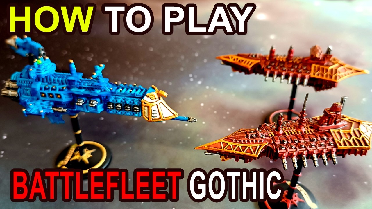 HOW TO PLAY BATTLEFLEET GOTHIC for Beginners!