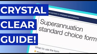 How To Fill Out A Superannuation Standard Choice Form In Australia