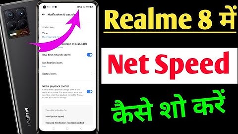How to show network speed in realme 8 / realme 8 mein net speed Kaise show Kare /realme 8 net speed