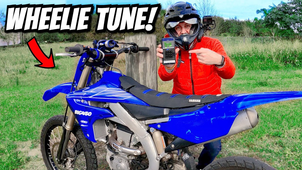 Как настроить Yamaha YZ450F! Лучшая карта настроек для выполнения вилли.