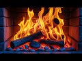 Cozy Nights Mental Rest 12H Warm Flames On Logs With Glowing Ember Stones Fireplace 