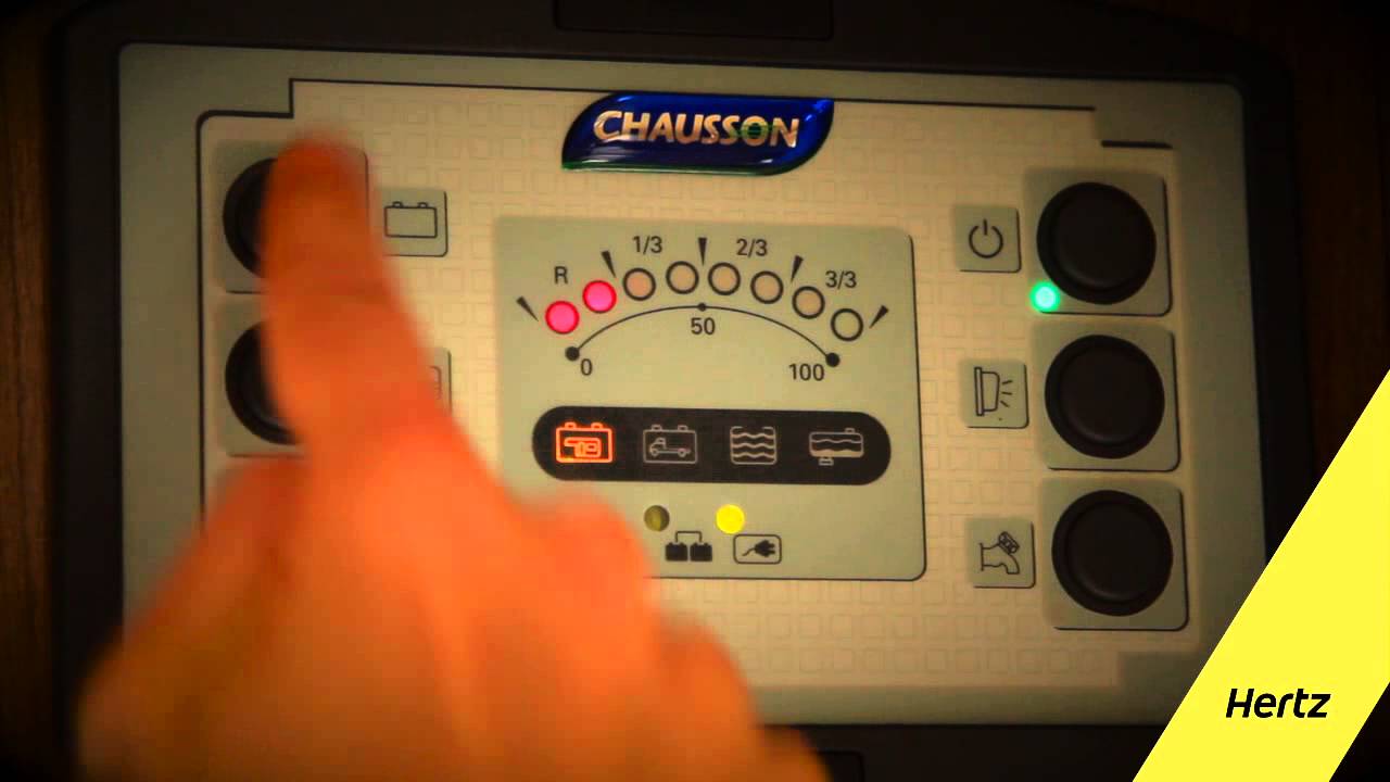 Le panneau de commande du camping-car - Hertz Trois Soleils - YouTube