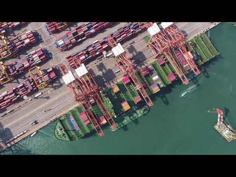 HMM Maiden voyage of HMM Algeciras 2-Busan-berth