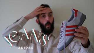 Adidas Jeans-the main protagonist in Terrace Shoes (Samba`s  fans are smoking nervous in the corner)