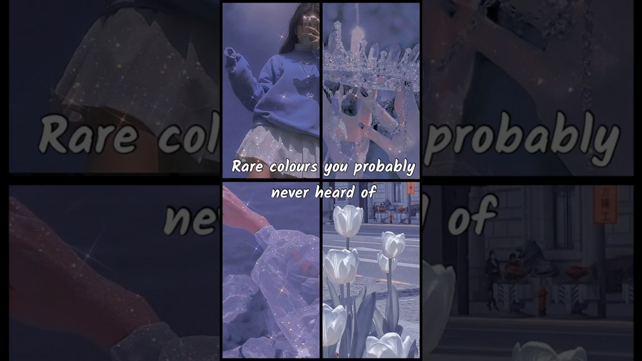 Rare colors you probably never heard of 🦋✨