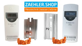 Heizkostenverteiler Qundis Q Caloric 5.5 Unterschied P2 Und P3 Modelle Montageplatte Zaehlershop