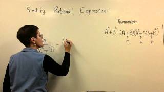 Simplify Rational Expressions part 3 (intermediate Alg.)