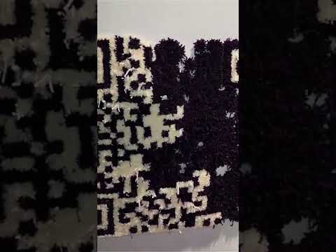 Created a QR code on Rug