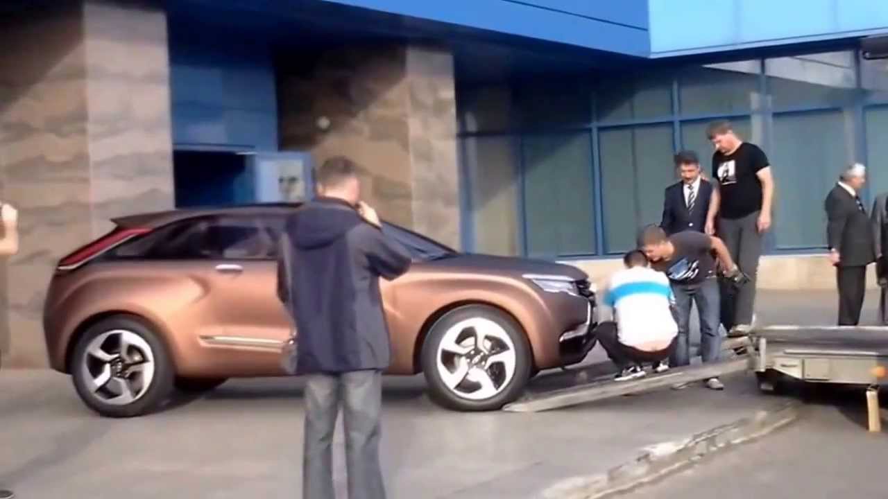 концепт ЛАДА Х РЕЙ на эвакуаторе - YouTube